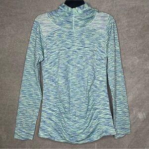 Athleta Radiance Multi-Color Long Sleeve Active Hooded Top Size XL